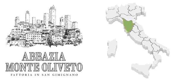 Logo Abbazia Monte Oliveto from Tuscany