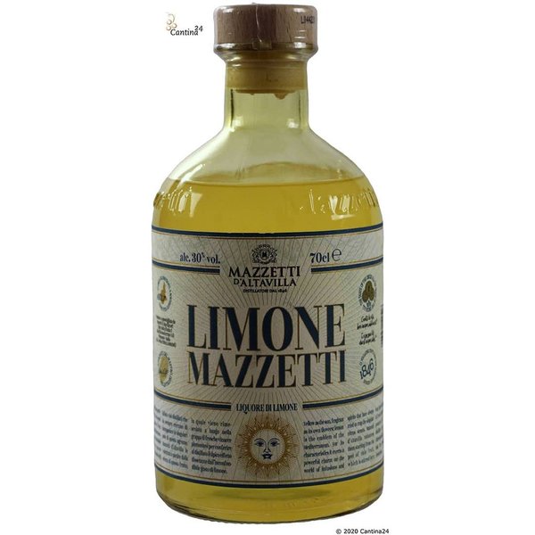 Mazzetti LIMONE - Zitronenlikör auf Grappabasis