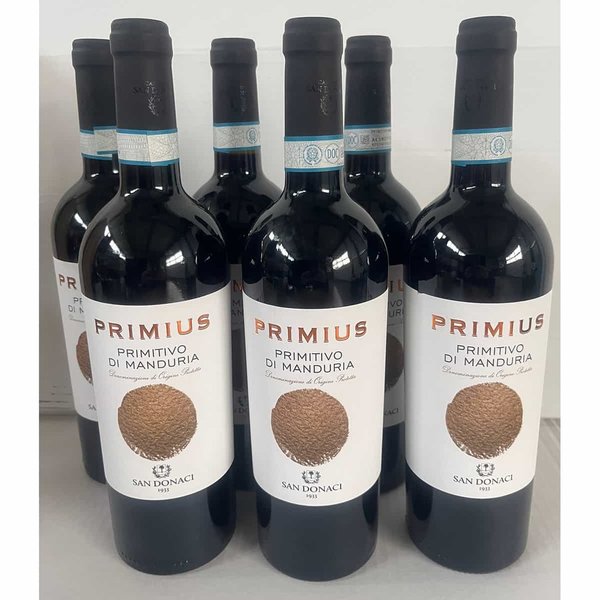 PRIMIUS Primitivo di Manduria DOP 2021 (6 Flaschen)
